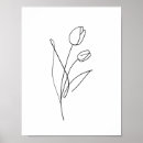 Search for floral line art drawing posters Flower