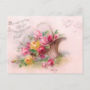 Recherche de rose victorien rose cartes postales Vintage