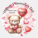 Search for bear valentine stickers Pink