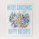 Recherche de christmas tree puzzles Snow