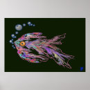 Search for neon fish posters Psychedelic