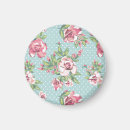 Search for blue floral pattern magnets Cute