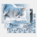 Search for kitten christmas wrapping paper Adorable