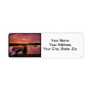 Search for lakes return address labels Sunset