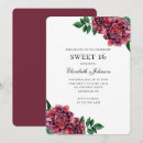 Search for burgundy sweet 16 invitations Watercolor