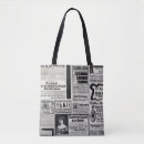 Search for newspaper tote bags Vintage