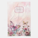 Search for vintage floral tea towels Butterfly