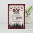 Search for buffalo check baby shower invitations Rustic country