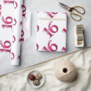 Search for sweet 16 wrapping paper 16th birthday party