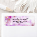 Search for bokeh lights return address labels Pink