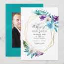 Search for blue orchid wedding invitations Watercolor