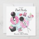 Search for pool 40th birthday invitations For her