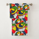 Search for yellow and blue bath towels Green