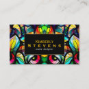 Search for stained glass business cards Elegant