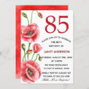 Recherche de 85th birthday invitations Floral