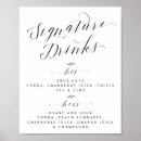 Search for cocktail wedding menus Calligraphy