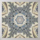 Recherche de fractale bleue posters Motif