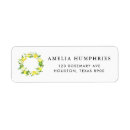 Search for summer wreath return address labels Watercolor