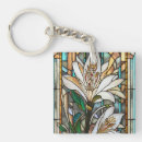 Search for stained glass keychains Floral