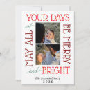 Search for may your days merry bright cards Red
