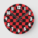 Search for black and red clocks Contemporary