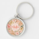 Search for peach floral keychains Pink