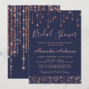 Search for navy and gold bridal shower invitations Elegant