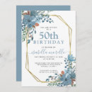 Search for dusty blue birthday invitations Pretty
