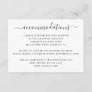 Search for accommodation enclosure cards Information