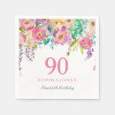Recherche de pastel floral serviettes Anniversaire