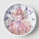 Search for cute pink butterfly clocks For kids