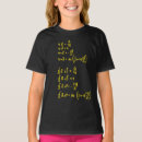 Recherche de physique enfant tshirts Formules mathématiques