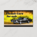 Recherche de voiture vintage cartes visite Vente