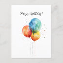 Search for ballons postcards Birthday