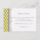 Recherche de rayures de chevron invitations Jaune