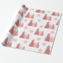 Search for pink snowflake wrapping paper Winter pattern
