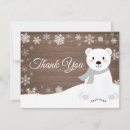 Search for polar bear thank you cards Baby its cold outside