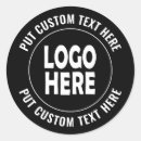 Search for business advertising stickers Black