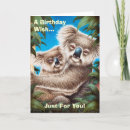 Recherche de koala anniversaire cartes Coloré