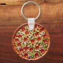 Search for pepperoni pizza keychains Food