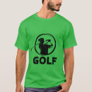 Search for golf silhouette tshirts Black