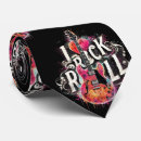 Search for rock n roll ties Red