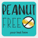 Search for peanut free stickers Nut allergy