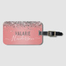 Search for glitter luggage tags Brushed metal