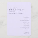 Search for lavender wedding programs Elegant