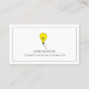Recherche de services électriques cartes visite Ampoule
