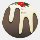 Recherche de pudding de noël autocollants Houx