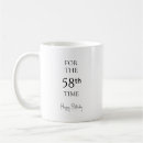 Search for 58th mugs 58 years old