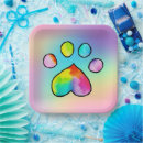 Search for cat birthday plates Colorful