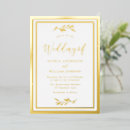 Search for gold foil pressed wedding invitations Modern